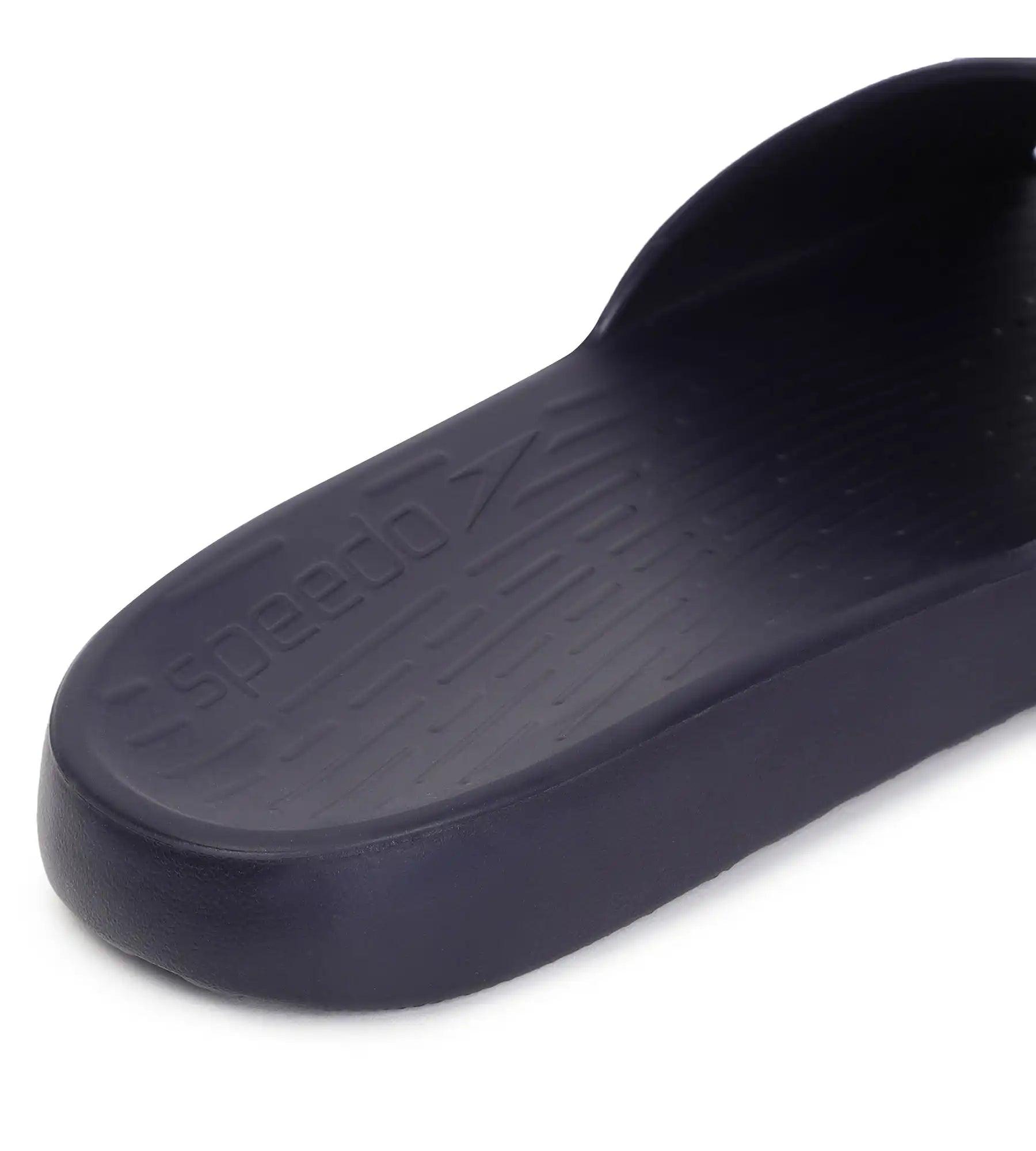 Speedo Men's Single Colour Slides - True Navy & Blue Flame - Single Colour Slides | Speedo | InstaSport