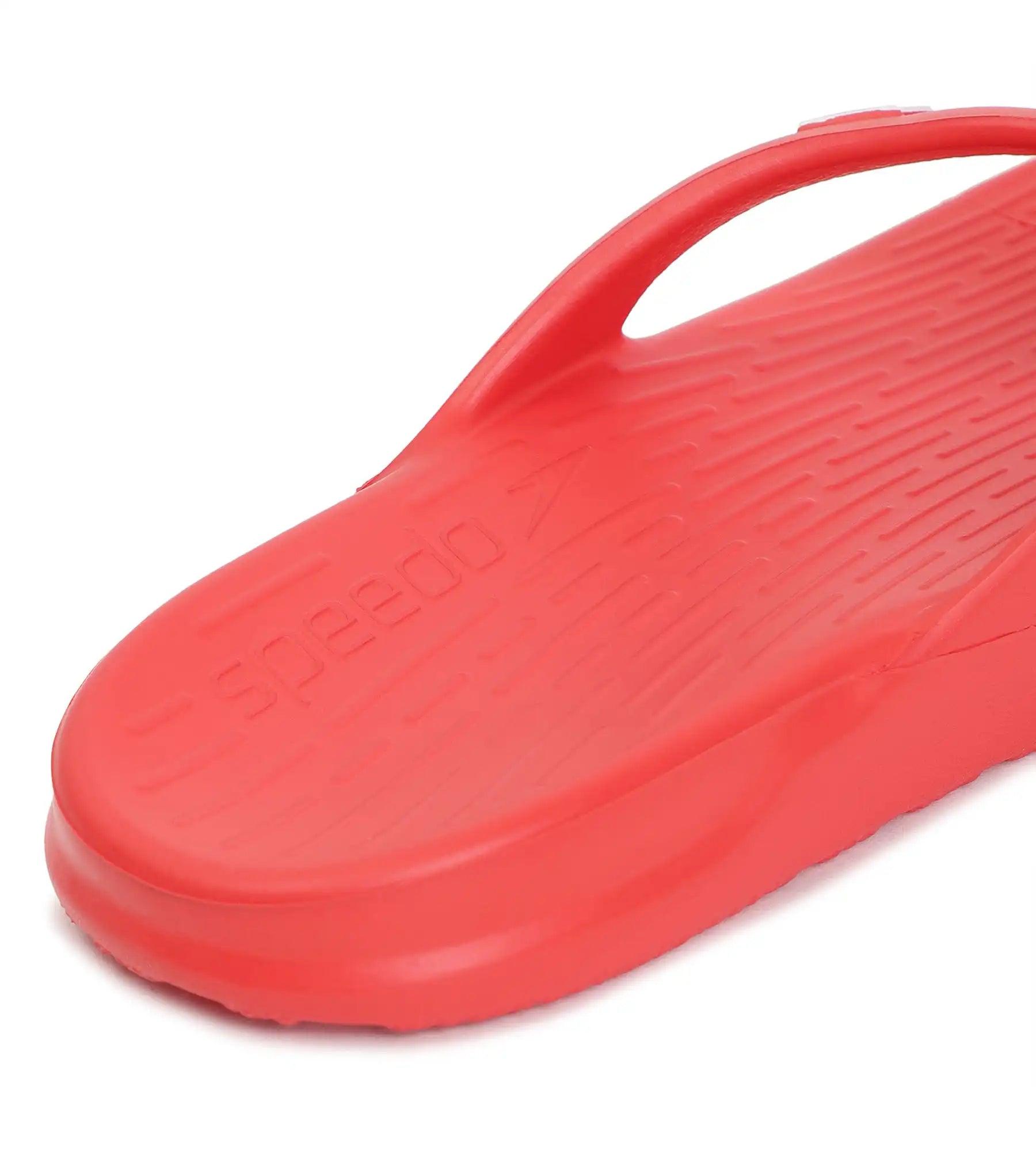 Speedo Unisex Junior's Single Colour Flip Flops For Boys and Girls - Fed Red & White - Single Colour Flip Flops | Speedo | InstaSport
