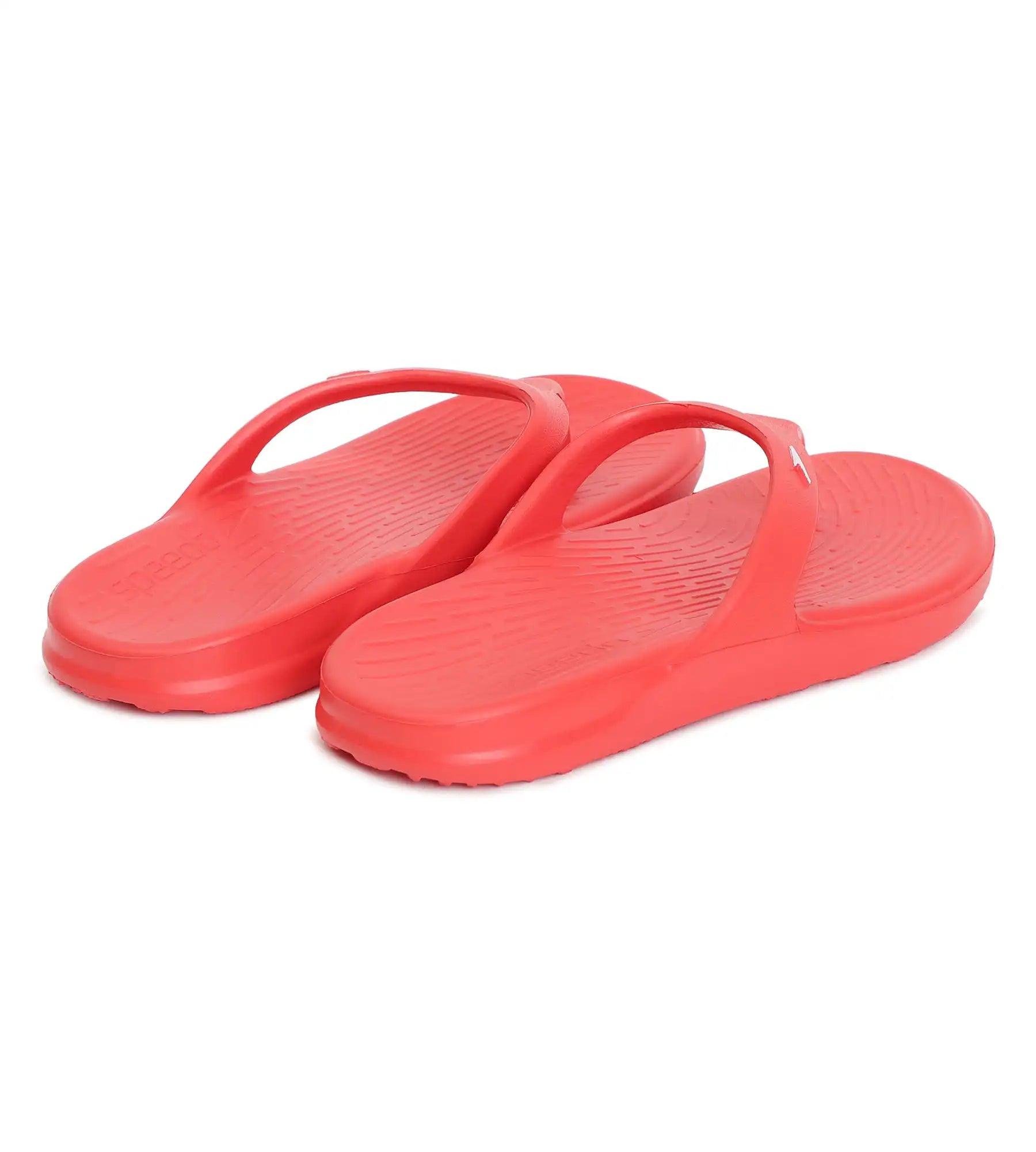 Speedo Unisex Junior's Single Colour Flip Flops For Boys and Girls - Fed Red & White - Single Colour Flip Flops | Speedo | InstaSport