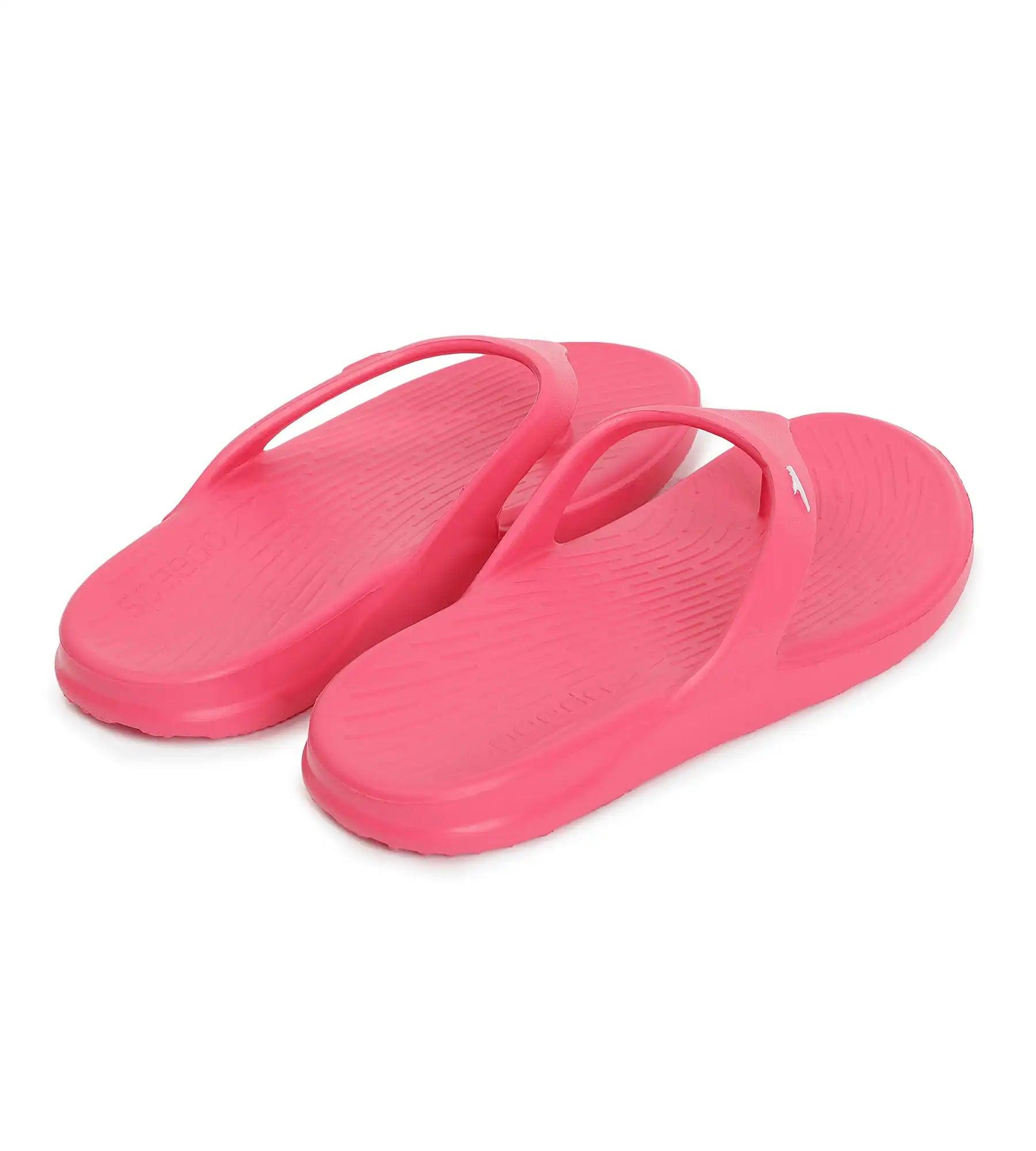 Speedo Unisex Junior's Single Colour Flip Flops For Boys and Girls - Raspberry Fill & White - Single Colour Flip Flops | Speedo | InstaSport