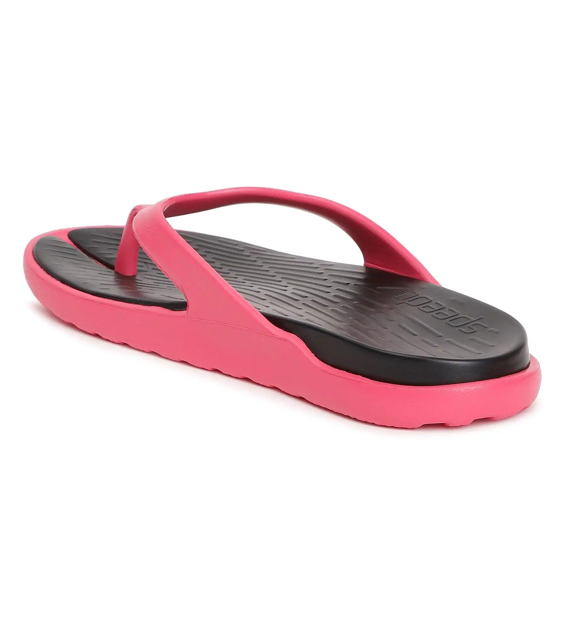 Speedo Women's Dual Colour Flip Flops - Black & Raspberry Fill - Dual Colour Flip Flops | Speedo | InstaSport