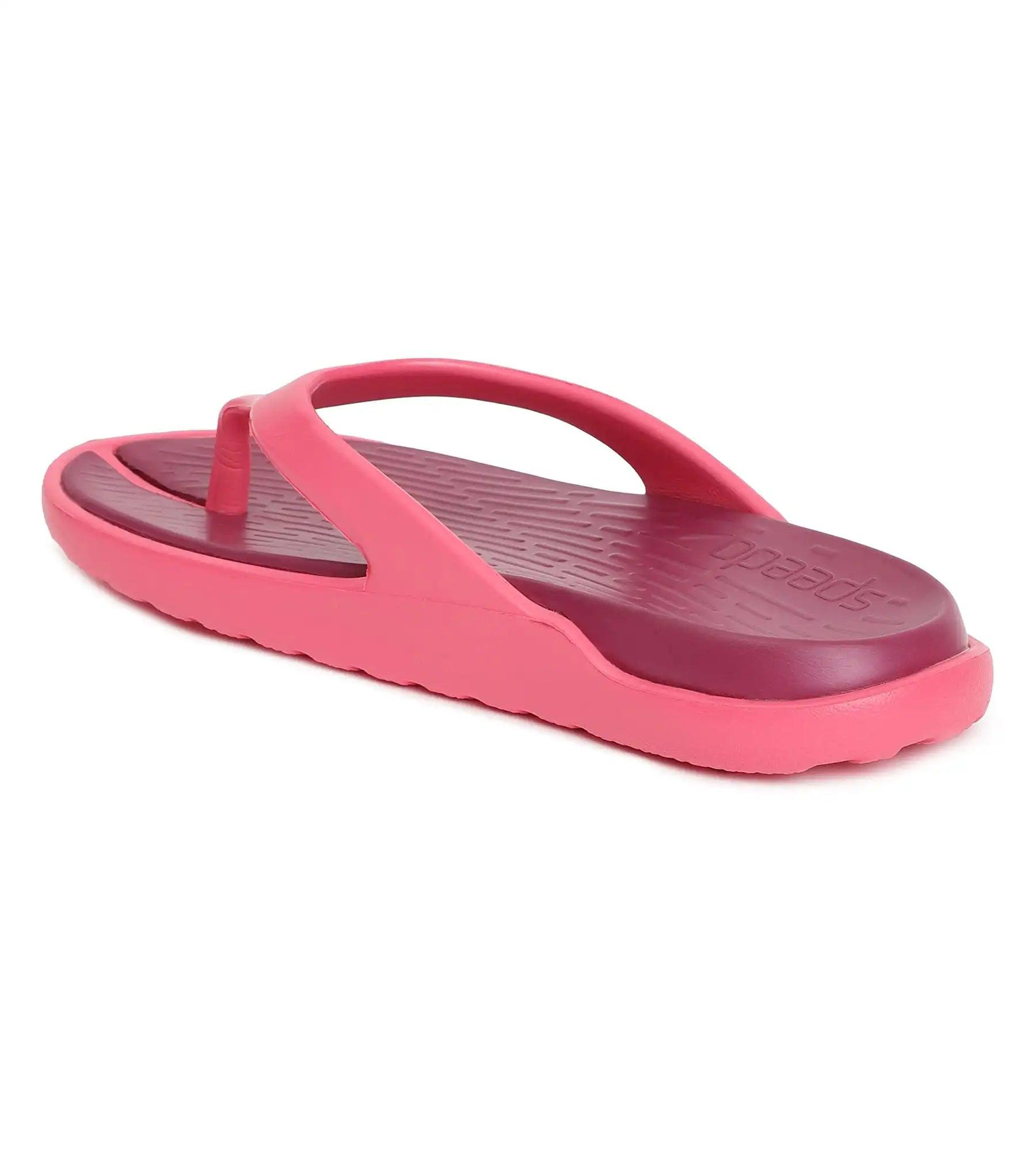 Speedo Women's Dual Colour Flip Flops - Deep Plum & Cinder Rose - Dual Colour Flip Flops | Speedo | InstaSport