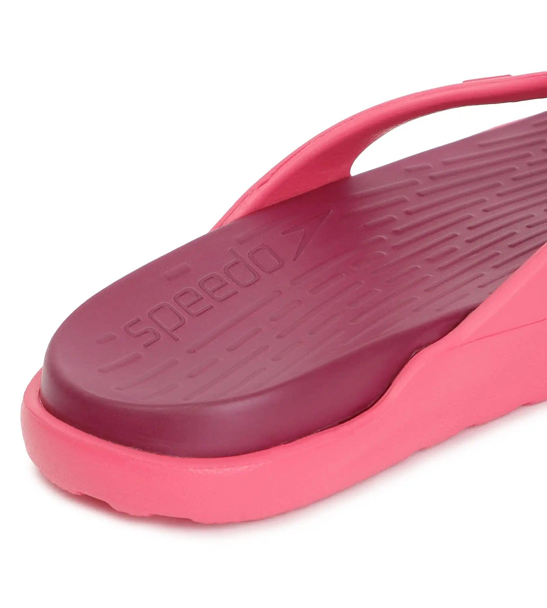 Speedo Women's Dual Colour Flip Flops - Deep Plum & Cinder Rose - Dual Colour Flip Flops | Speedo | InstaSport