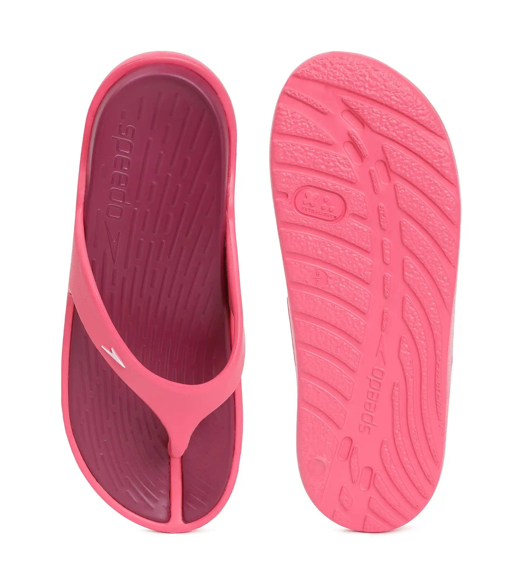 Speedo Women's Dual Colour Flip Flops - Deep Plum & Cinder Rose - Dual Colour Flip Flops | Speedo | InstaSport