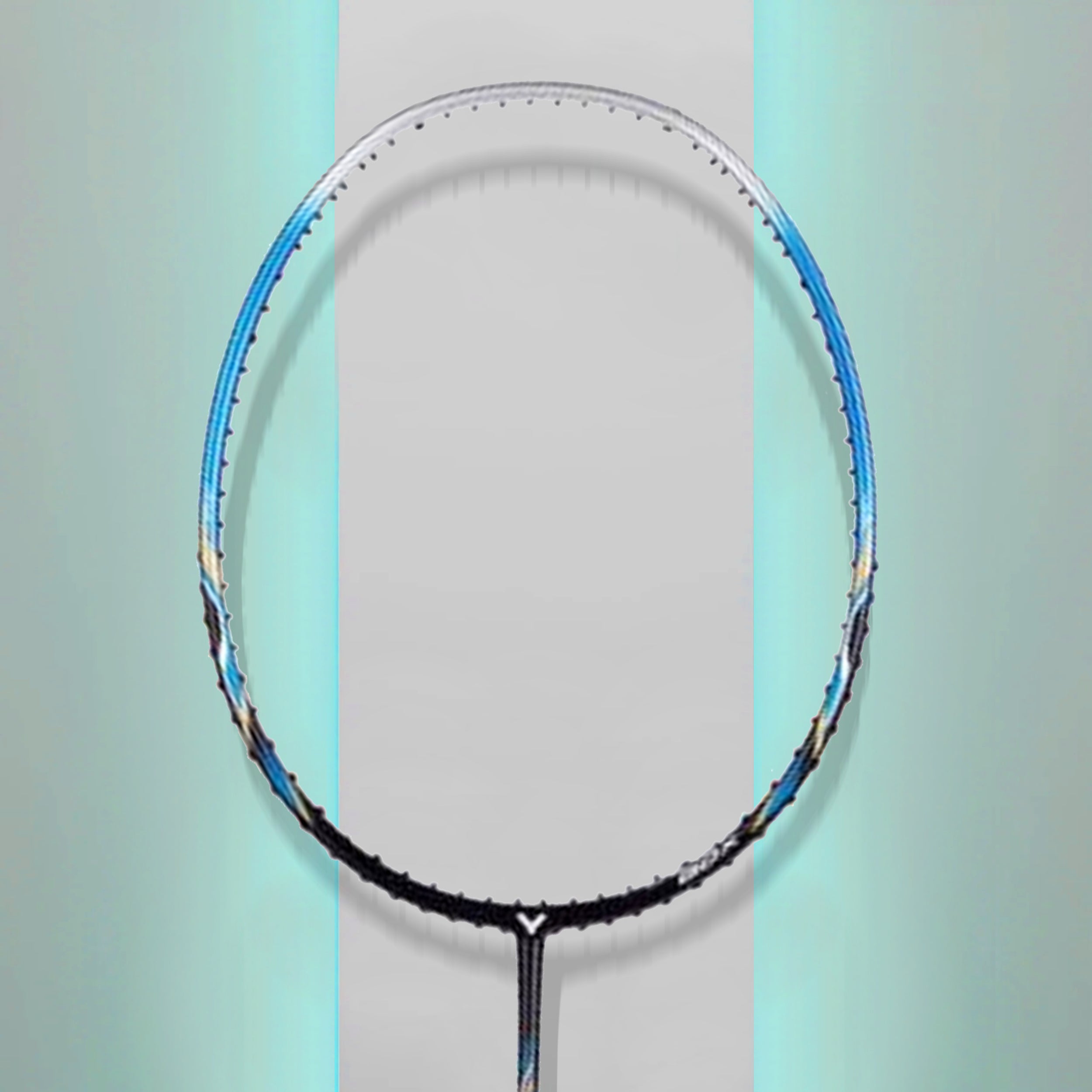 victor_Challenger_9500_Strung_Fullview_Badminton_Racket_Blue_Instasport