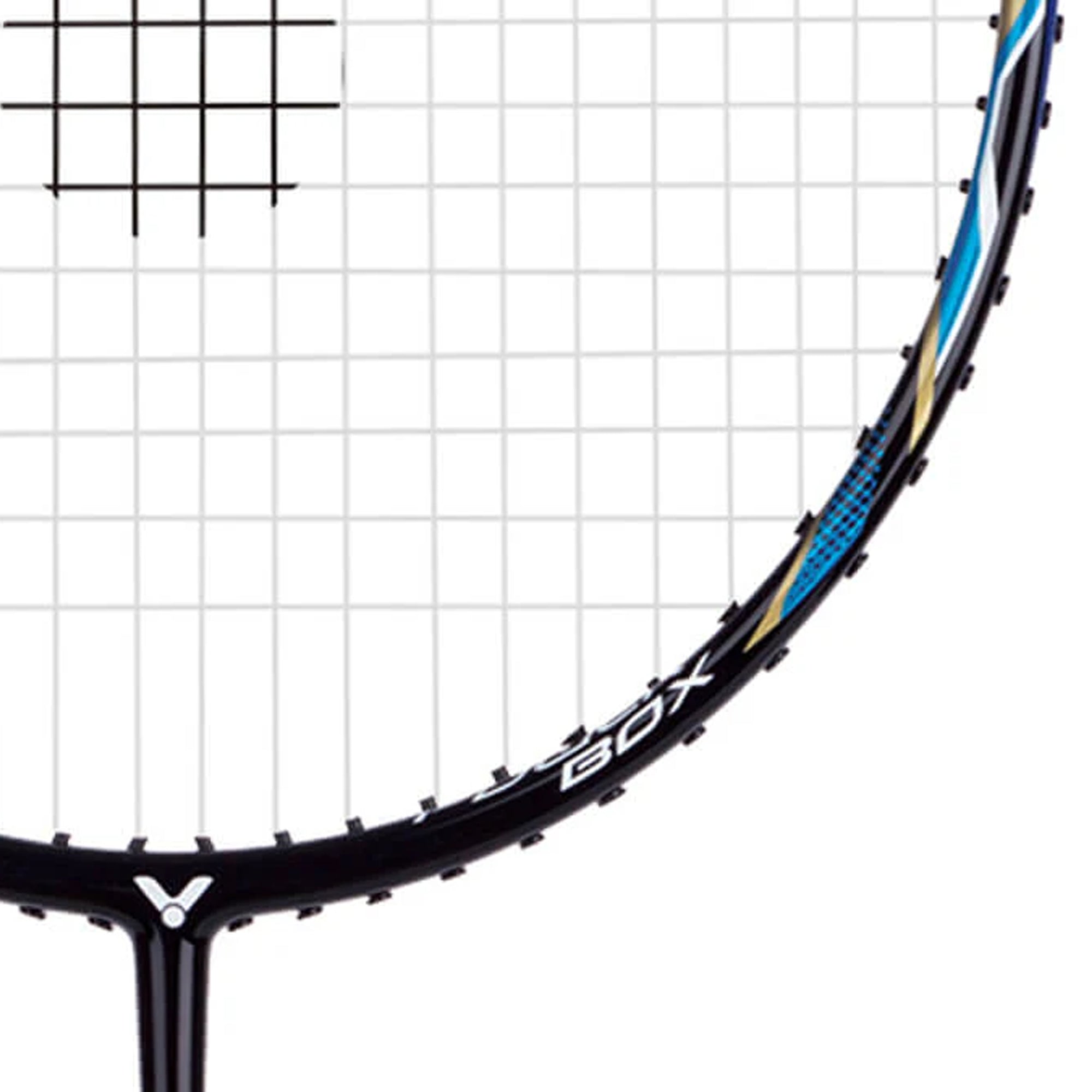 victor_Challenger_9500_Strung_Fullview_Badminton_Racket_Blue_Joints_Instasport