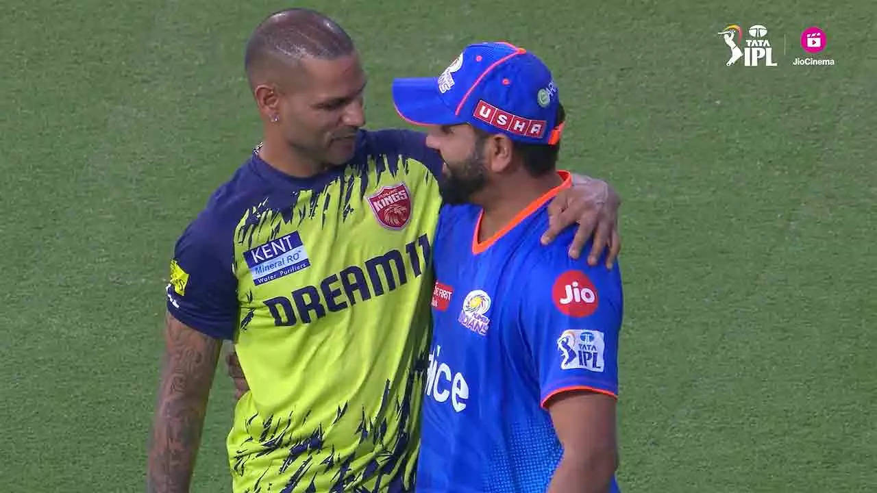 Rohit and Dhawan: A Heartwarming Reunion Before Punjab-Mumbai Clash