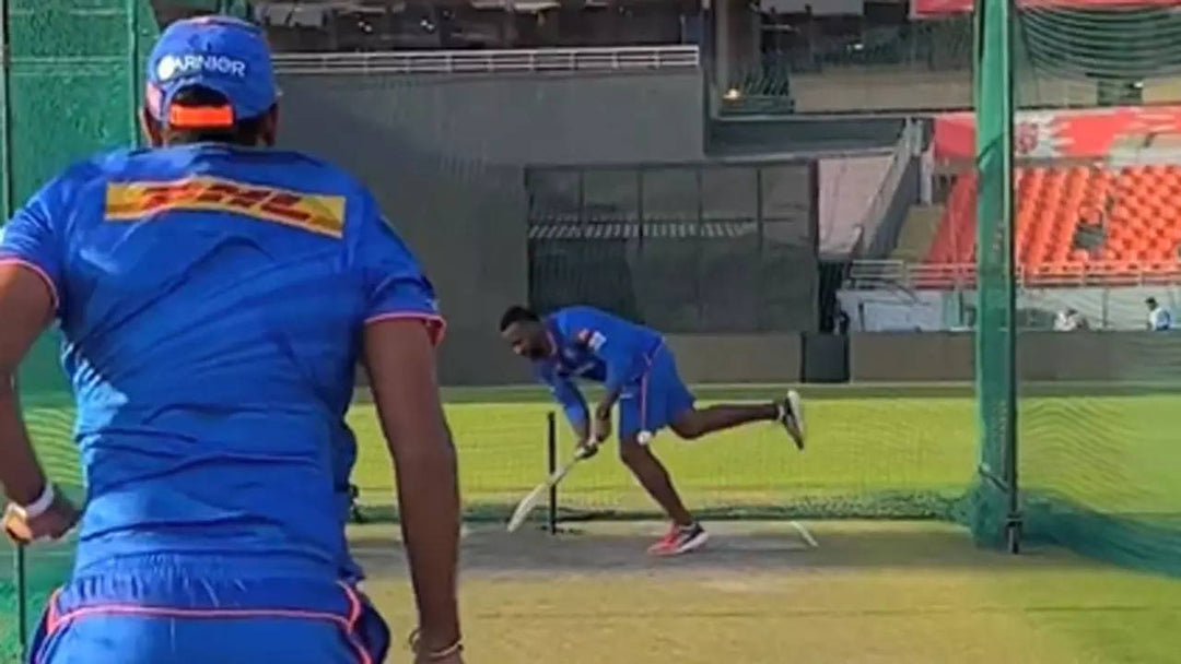 Bumrah Turns Leg-Spinner, Deceives Pollard in Net Session