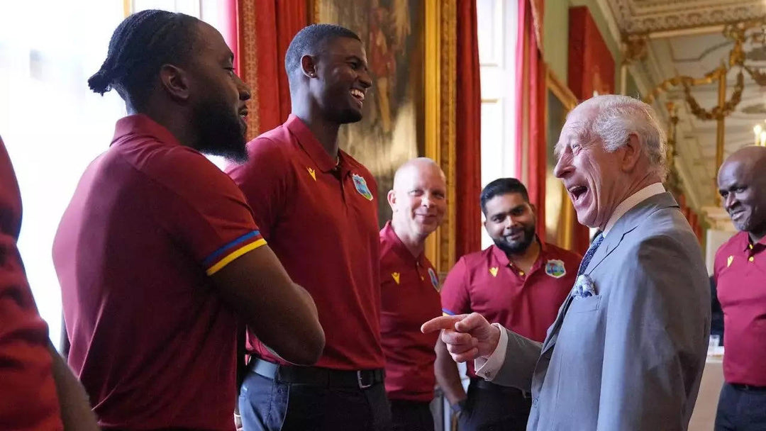 King Charles III's Unique Handshake with West Indies Cricketer Goes Viral