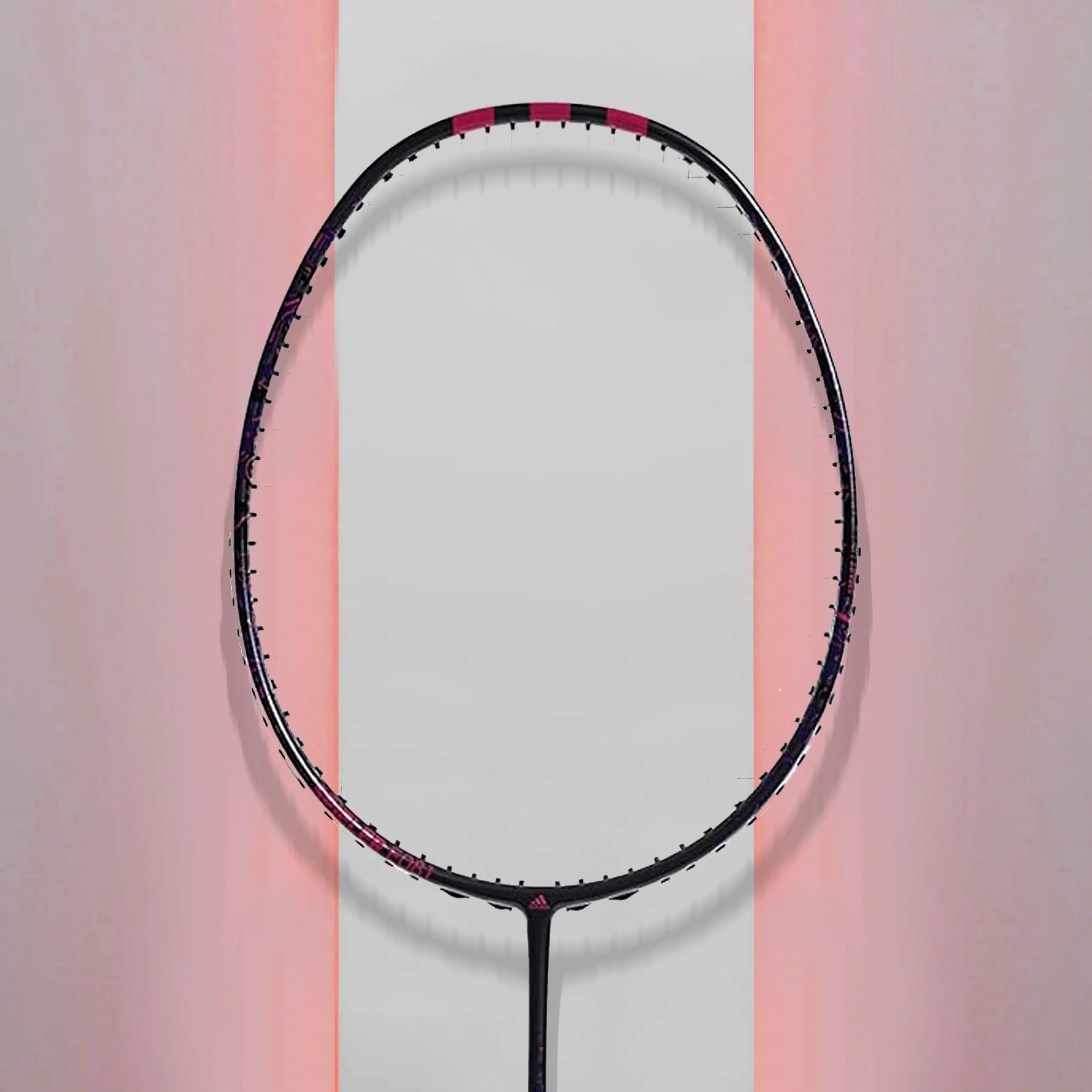 A player showcasing Adidas badminton gear on the court.