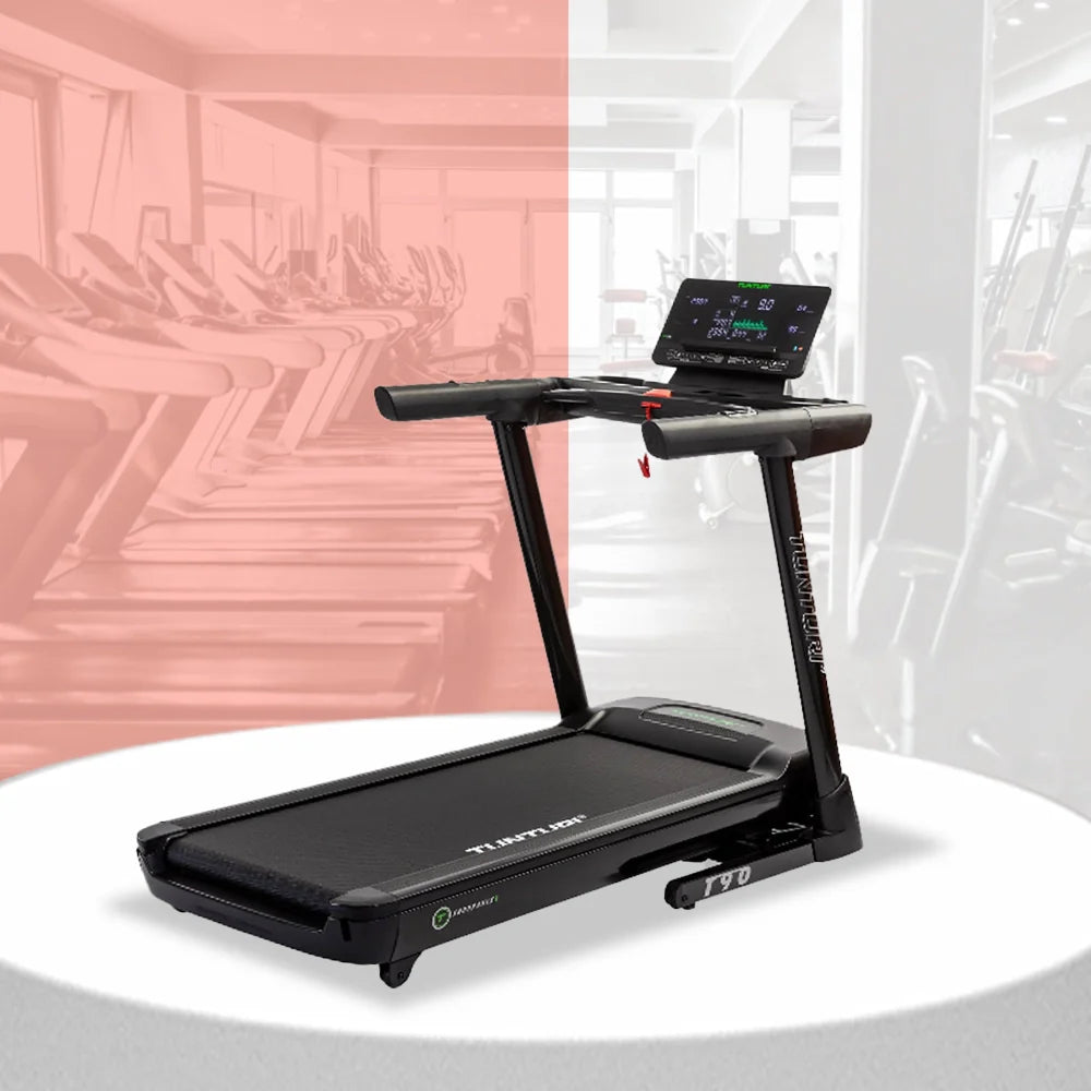 Review of Tunturi T90 Motorised Treadmill highlighting build quality and performance.
