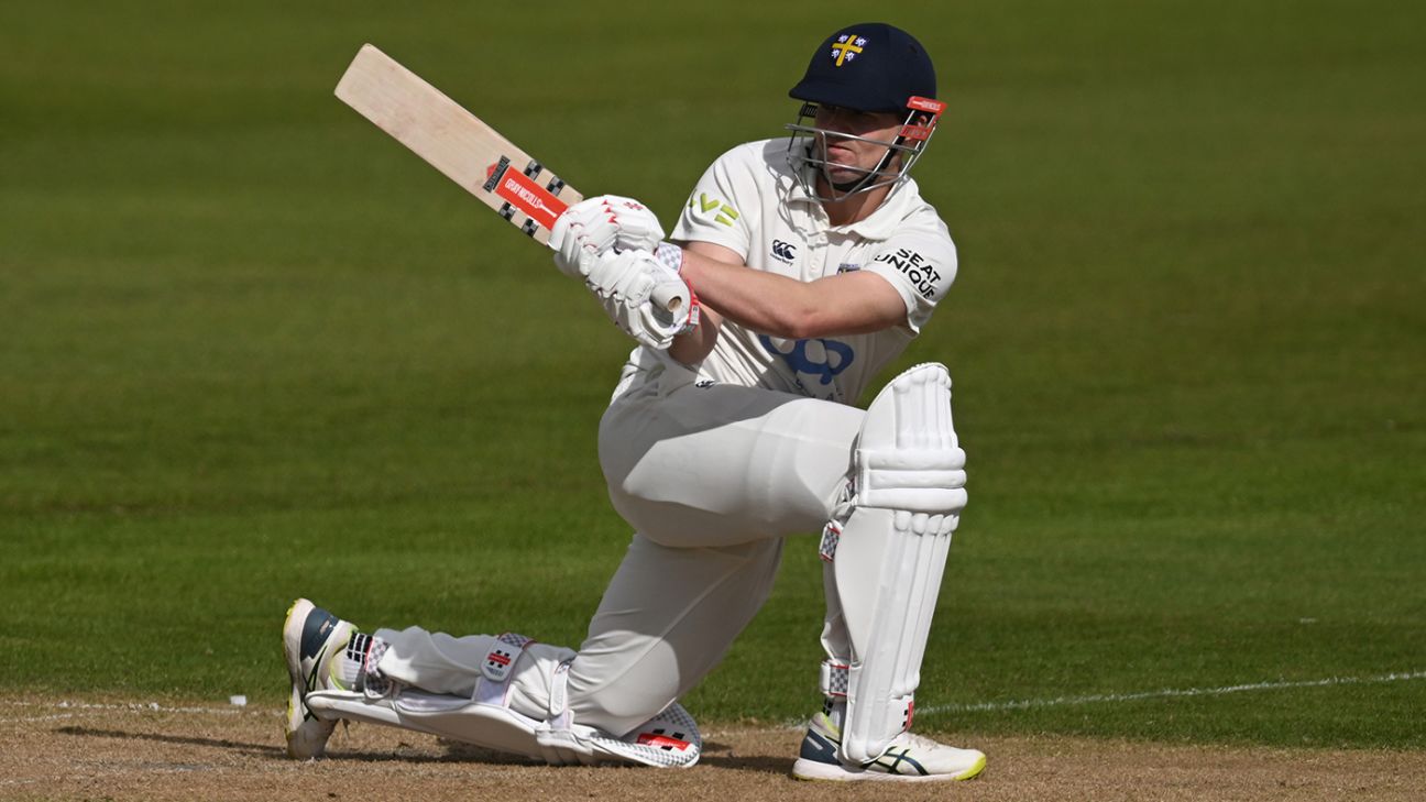 Lees Century Gives Durham Edge in County Championship Clash