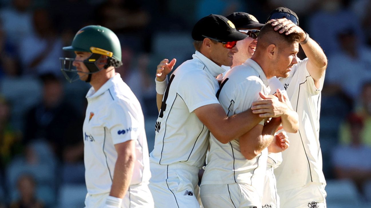 WA Seizes Control in Sheffield Shield Final as Tasmania Struggles