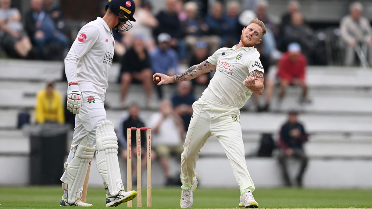 Ben Stokes Returns to County Championship with Two Wickets for Durham