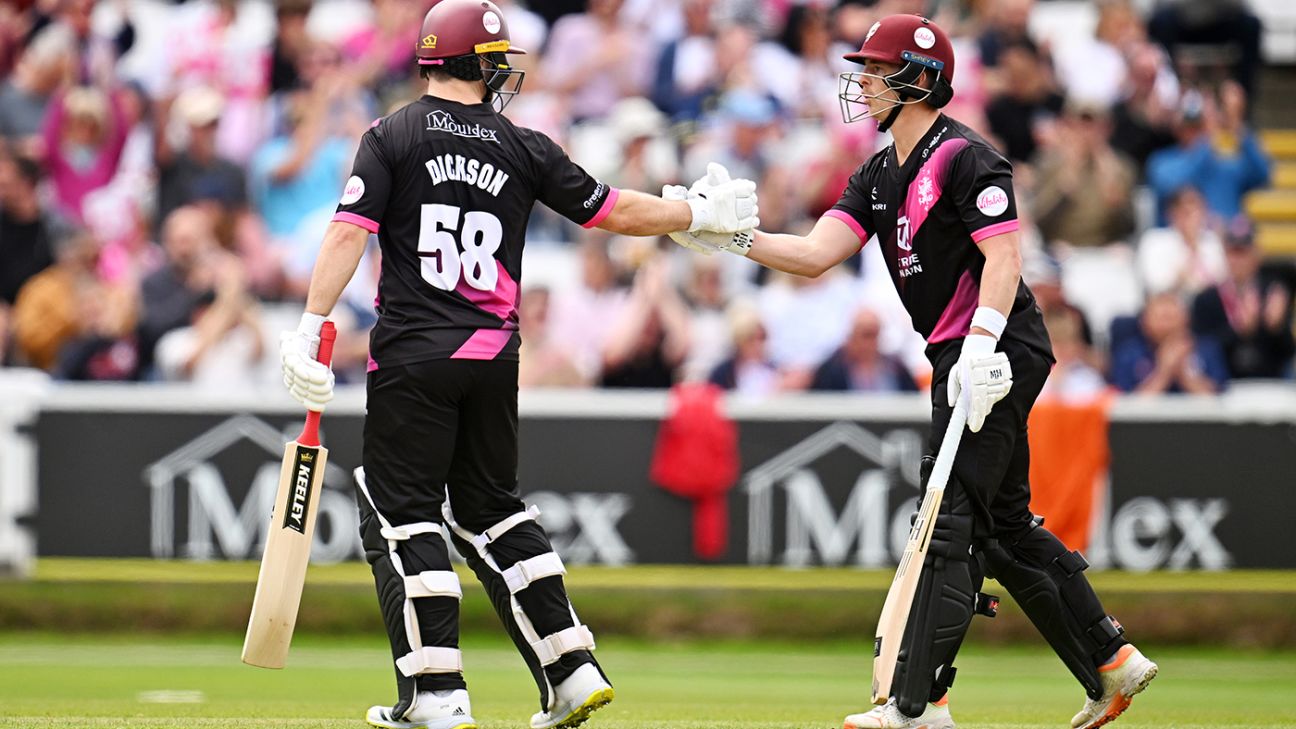 Somerset Crush Hampshire with Record-Breaking Partnership