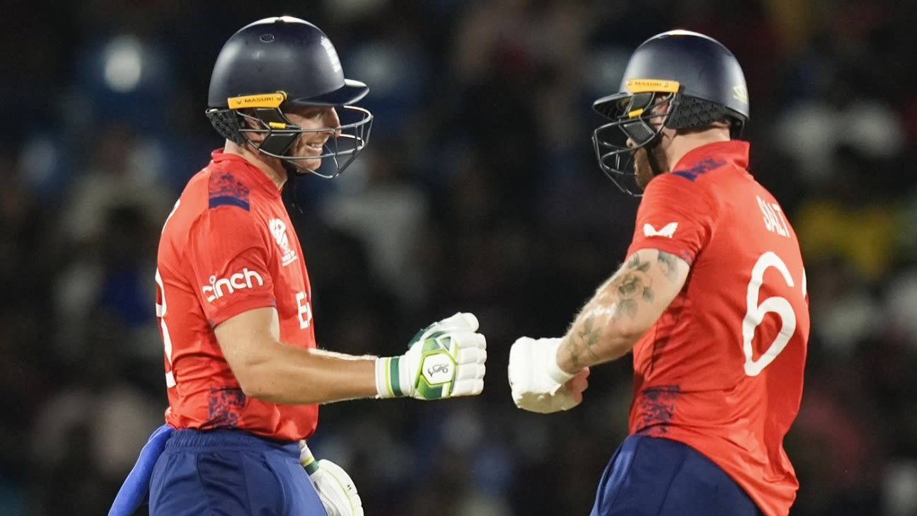 England Thrash West Indies by Eight Wickets in T20 World Cup Super Eight