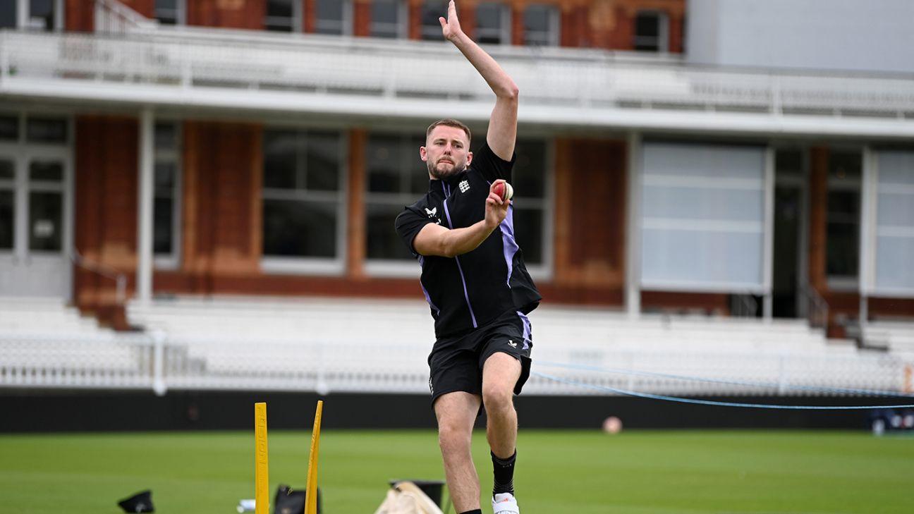 England Debut Trio for West Indies Test at Lord's