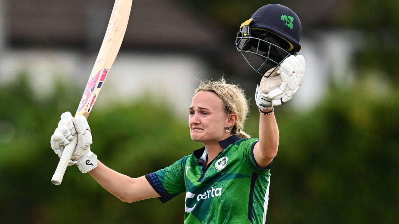 Gaby Lewis Century Powers Ireland to Thrilling T20I Win Over Sri Lanka