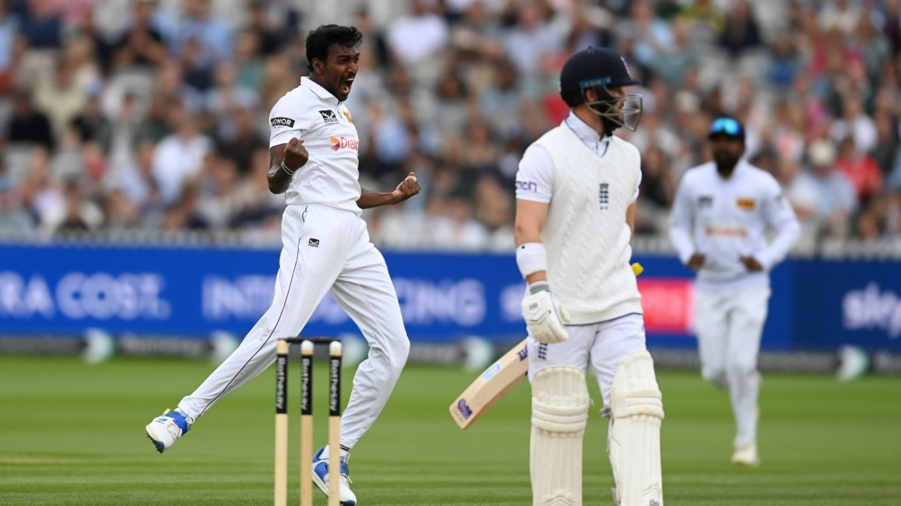 England Extend Lead Over Sri Lanka at Lord's