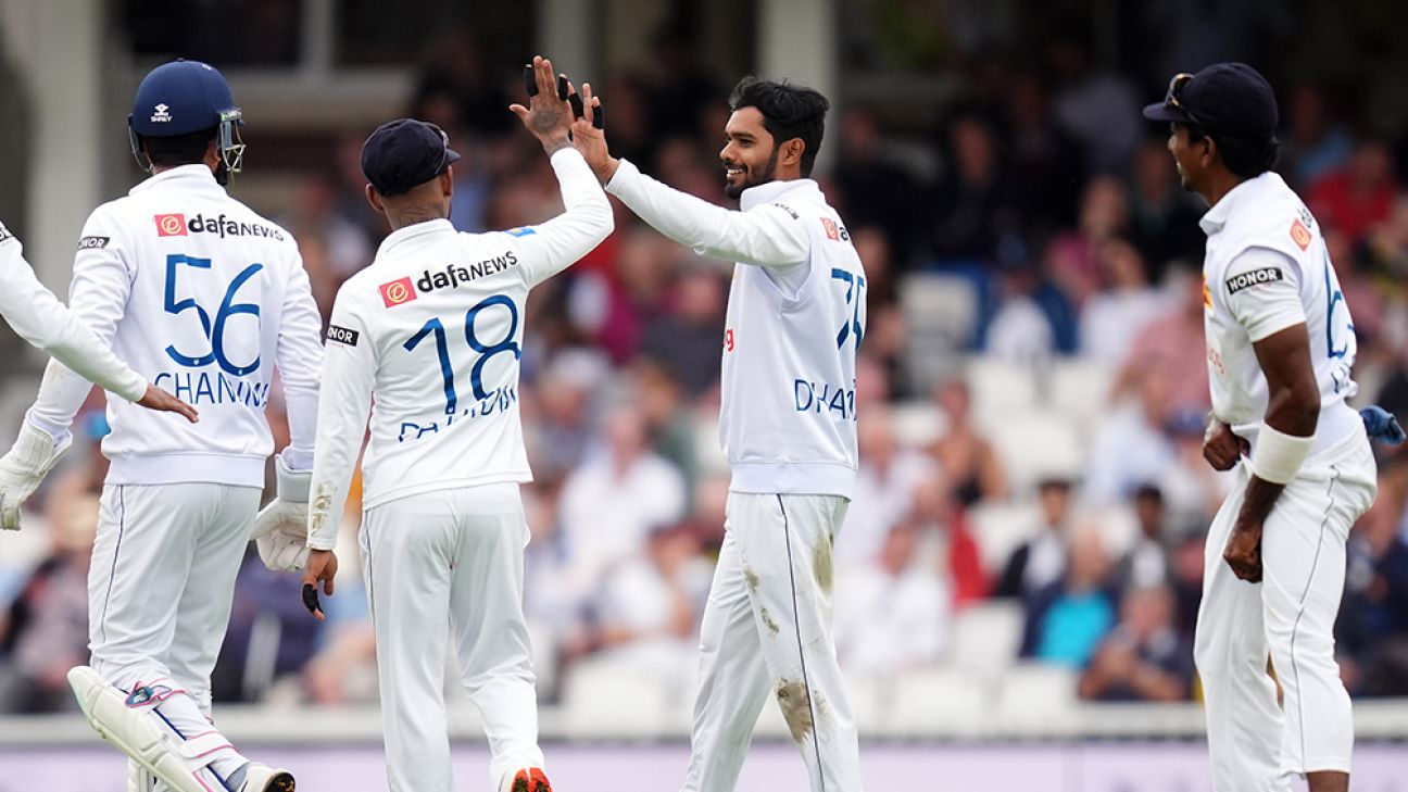 Sri Lanka Fight Back with Eight Wickets on Day Two at The Oval