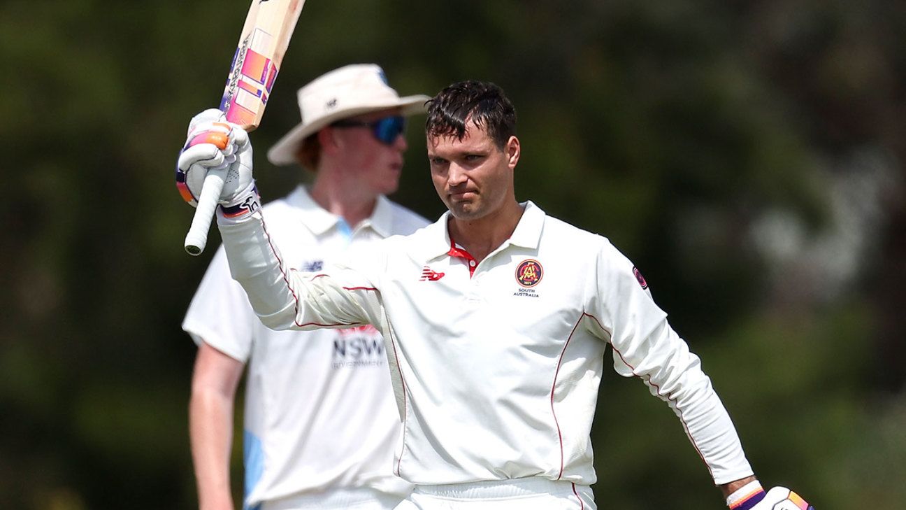 Carey's Century Rescues South Australia in Sheffield Shield Draw