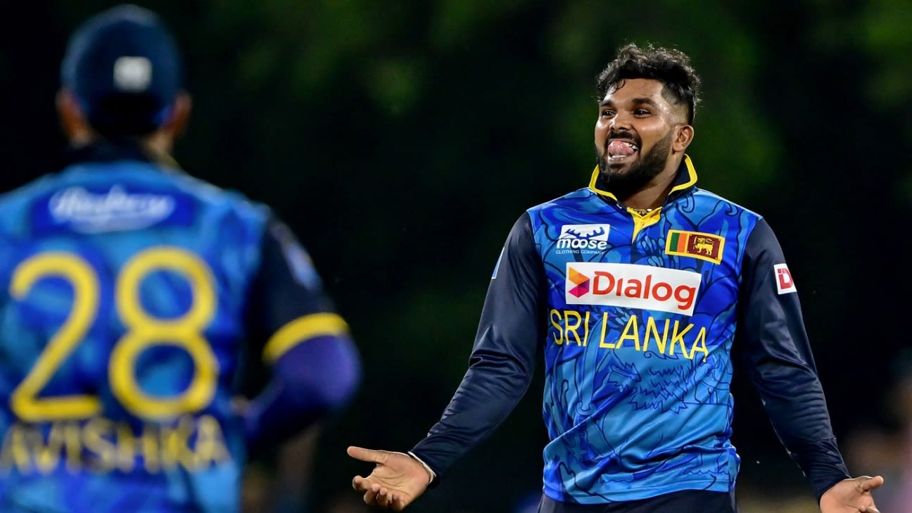 Wanindu Hasaranga Ruled Out of ODI Series Against New Zealand