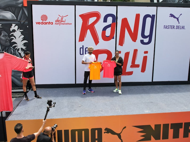 PUMA India Launches Race Day Tee for Vedanta Delhi Half Marathon with Harmanpreet Kaur and Sarabjot Singh