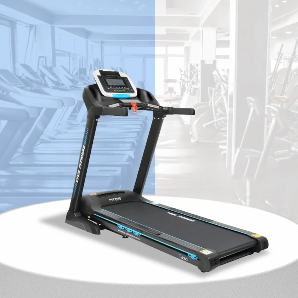 Viva T-430 Motorized Treadmill for athletes, designed for performance and comfort.