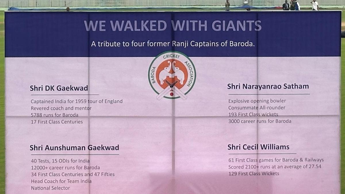 Baroda Cricket Association Honors Departed Captains at New Stadium Inauguration