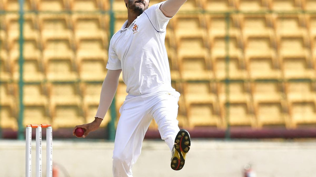 V. Koushik's Five-Wicket Haul Guides Karnataka in Ranji Trophy