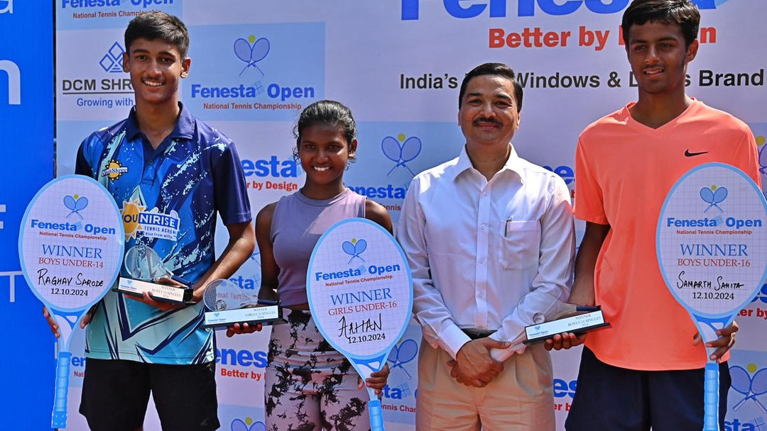 Aahan Dominates Fenesta National Sub-Junior Tennis Championship, Wins Both Under-16 and Under-14 Titles