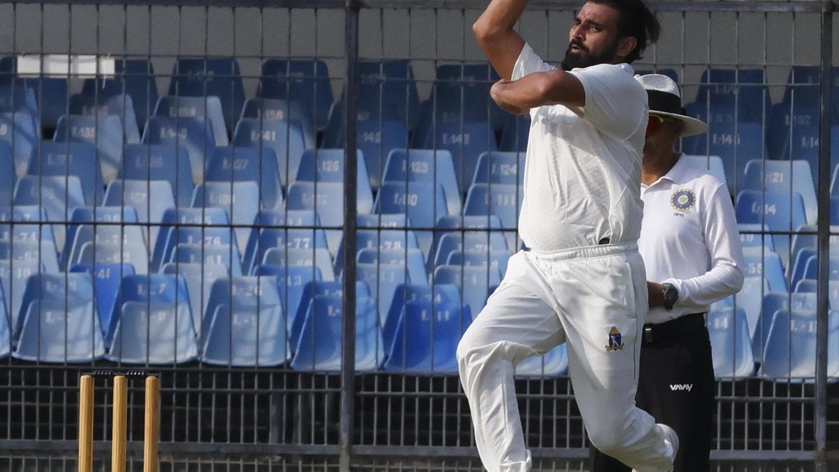 Shami Faces Challenges in Bengal's Ranji Trophy Opener