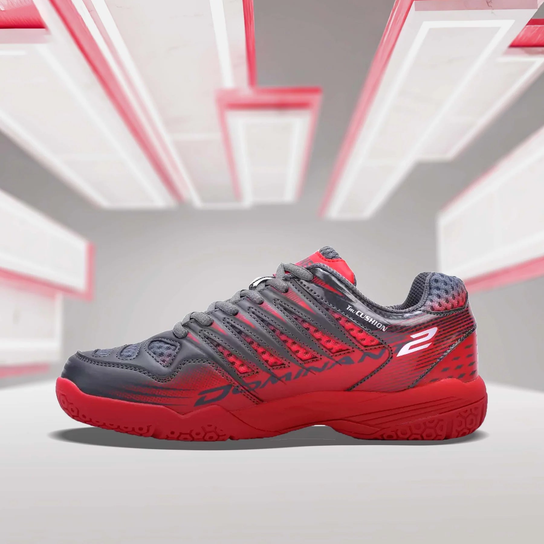 Yonex Tour Dominant 2 Men's Badminton Shoes with Unmatched Grip and Stylish Carbon/Red Design