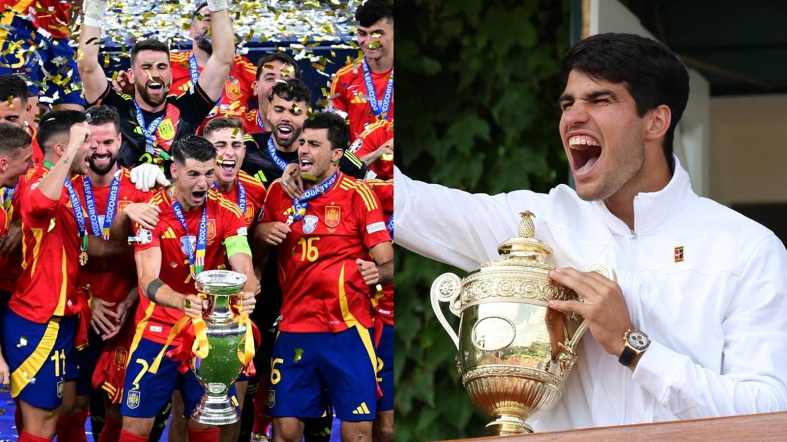 Spain's Sporting Sunday: Alcaraz Triumphs at Wimbledon, Football Team Wins Euro 2022