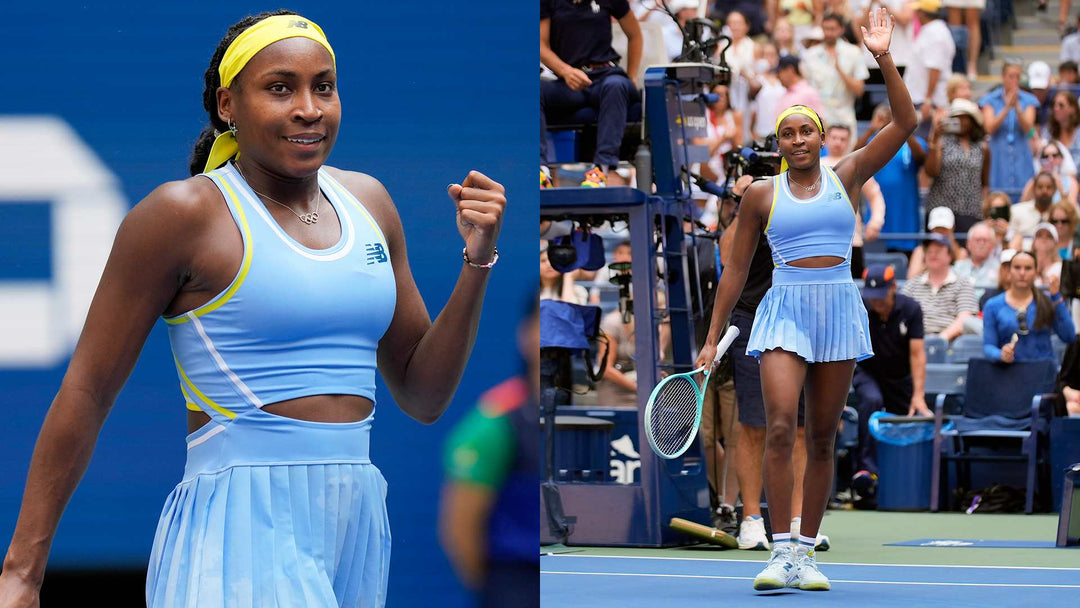 Coco Gauff Dominates US Open Opener, Showcases New Signature Shoe and Olympic Necklace