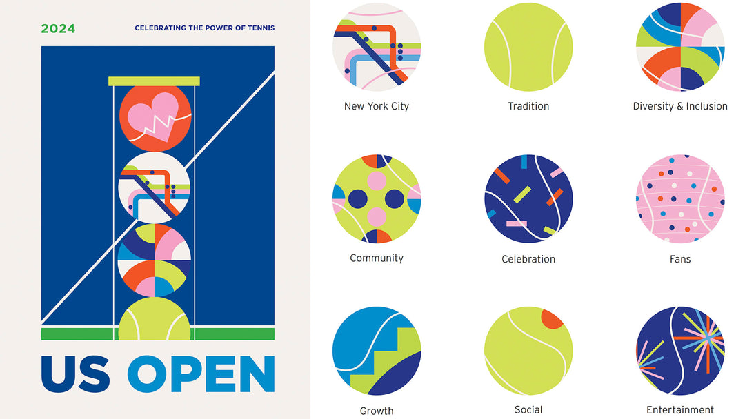 US Open Unveils Vibrant Poster Celebrating "The Power of Tennis"