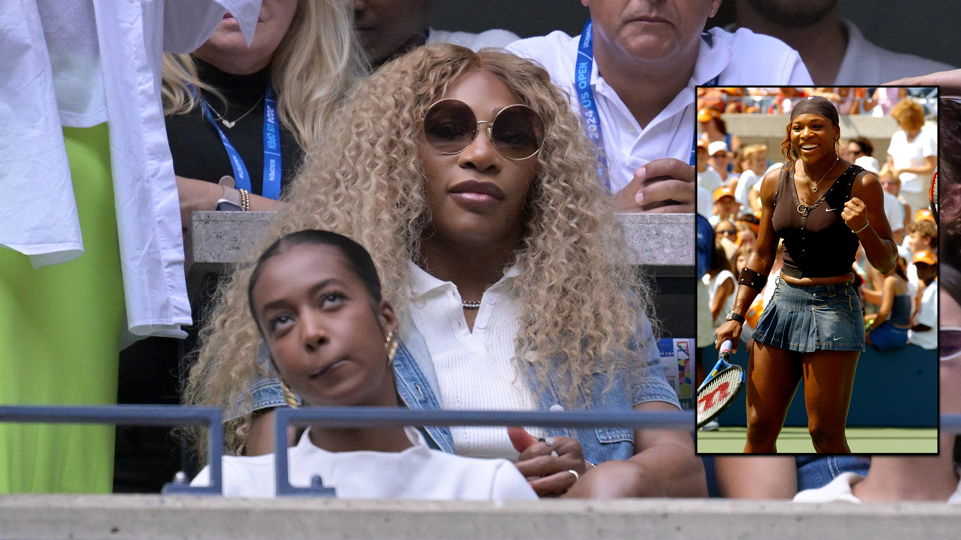 Serena Williams Returns to US Open in Iconic Denim Ensemble