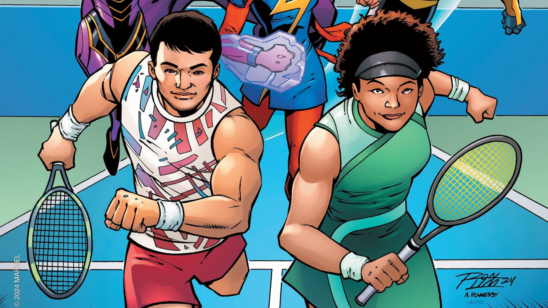 Tennis Stars Become Superheroes in Marvel-US Open Comic Book Collaboration