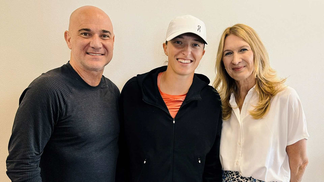 Swiatek Meets Tennis Legends Agassi and Graf at Cincinnati Open