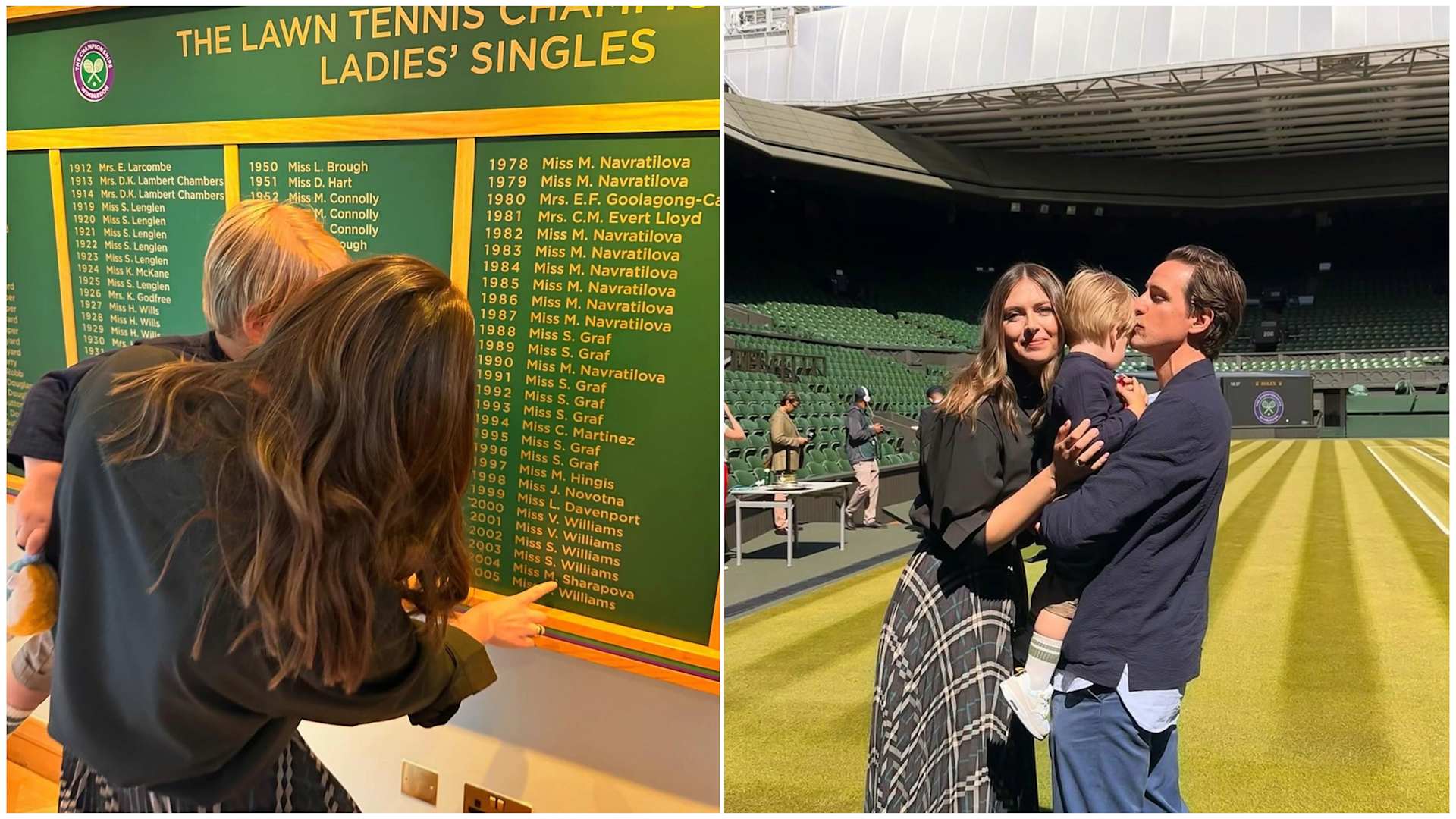 Maria Sharapova Returns to Wimbledon with Family, Inspiring the Next Generation