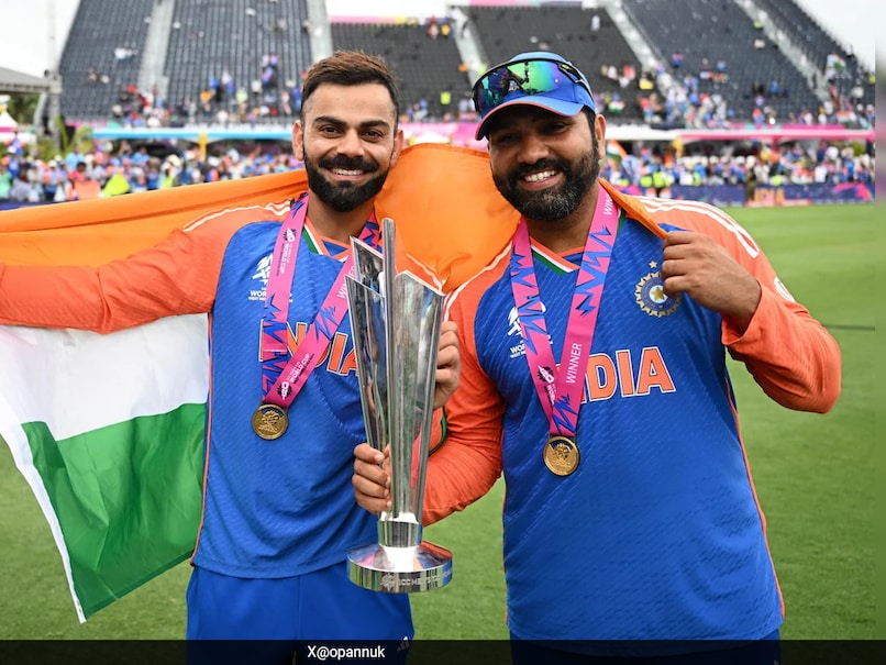 India's Kohli and Sharma Capture Iconic Moment After T20 World Cup Triumph