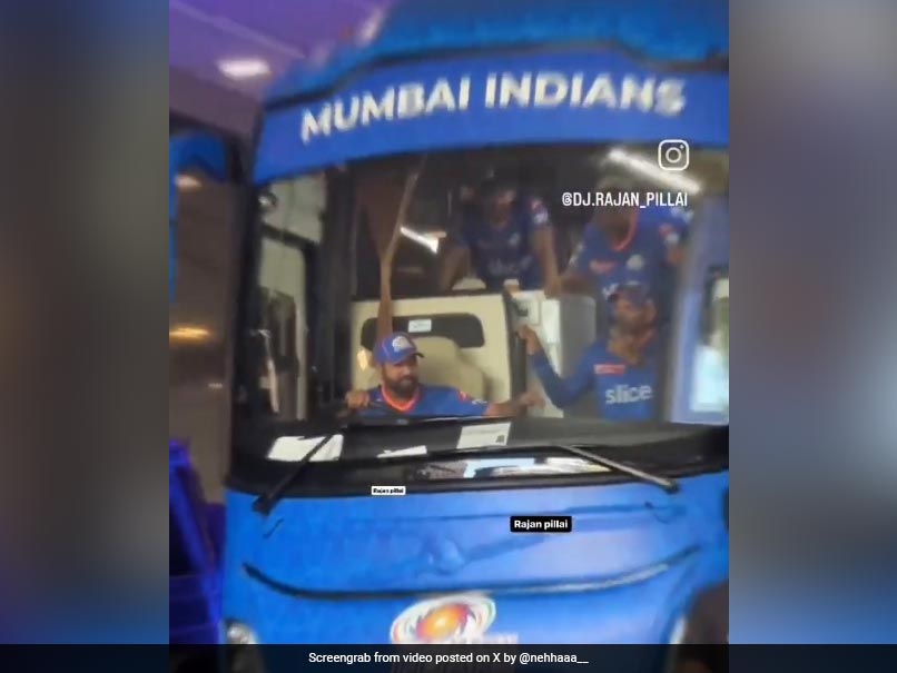 Rohit Sharma Surprises Fans, Drives Mumbai Indians Team Bus