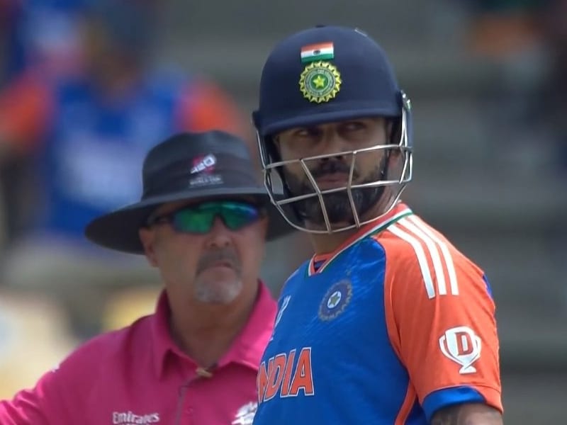 Virat Kohli's Woes Continue with Duck in T20 World Cup Super 8 Match