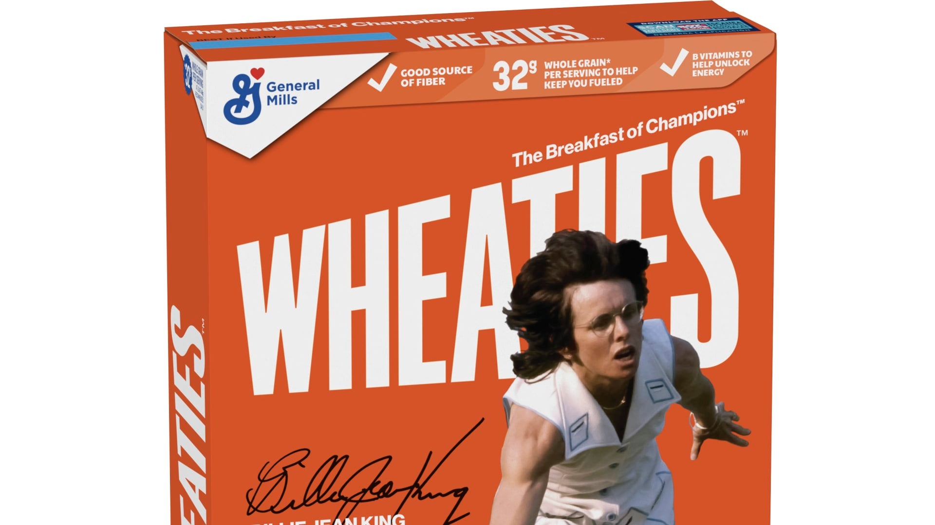 Billie Jean King Becomes First Female Tennis Icon on Wheaties Box