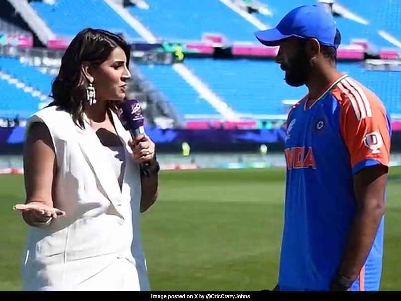 Bumrah and Sanjana Share Adorable Moment After India's T20 World Cup Victory