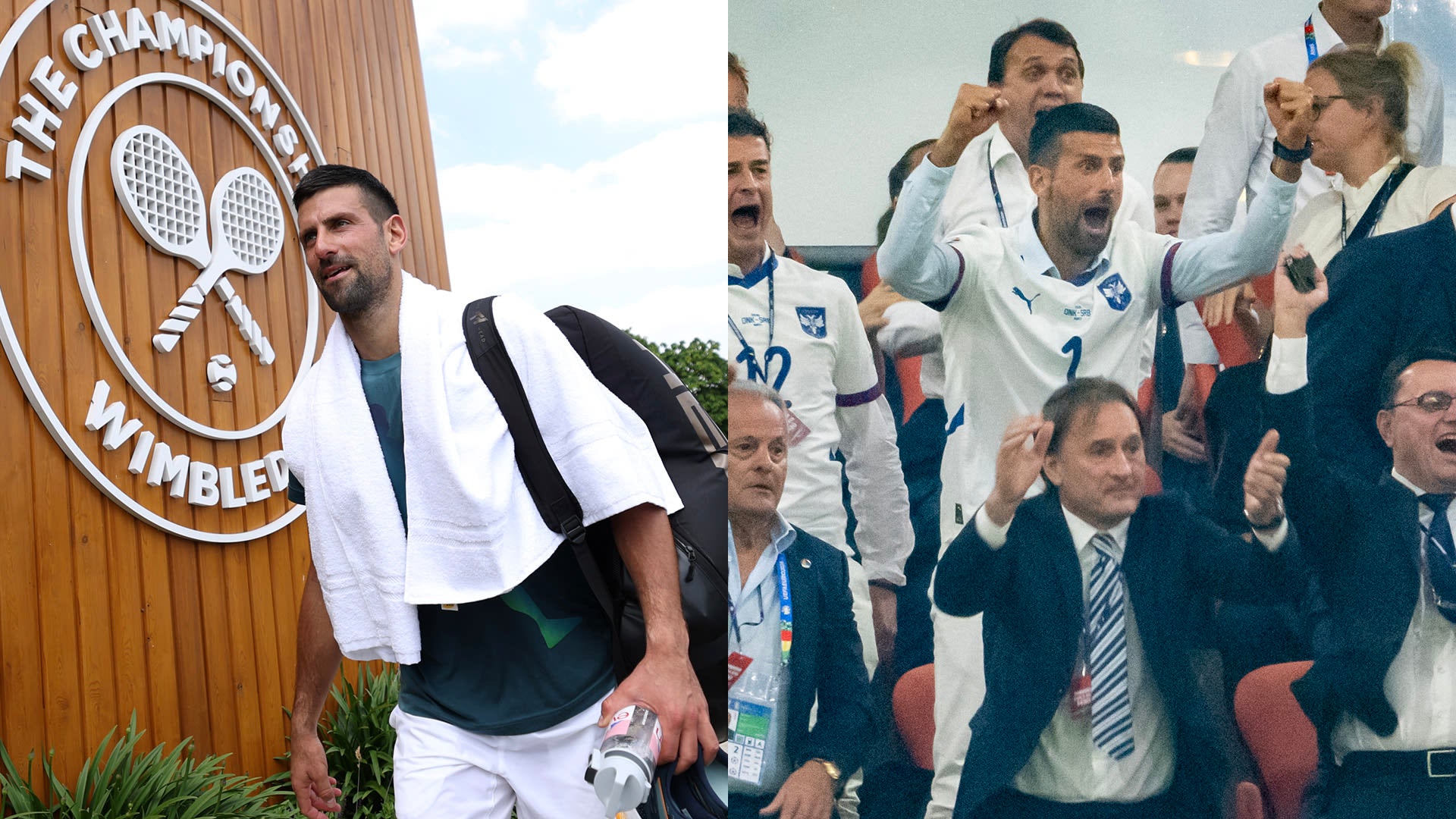 Novak Djokovic Cheers on Serbia at Euro 2024 Despite Wimbledon Preparations