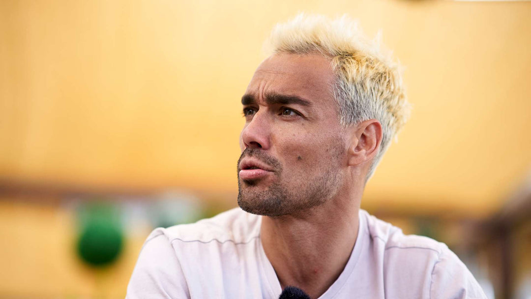 Fabio Fognini's Platinum Blonde Hair Steals the Show at Wimbledon