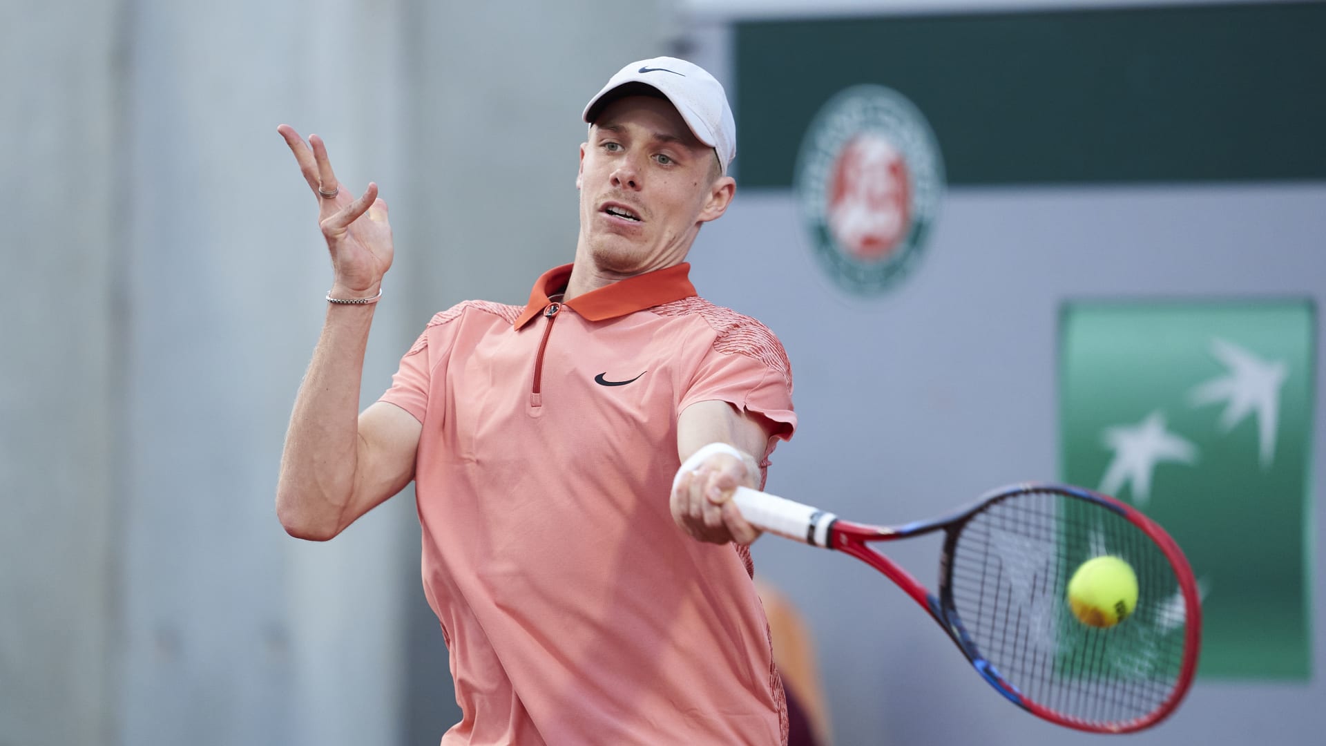 Shapovalov's 'Salmon' Shirt Steals the Show at Roland Garros