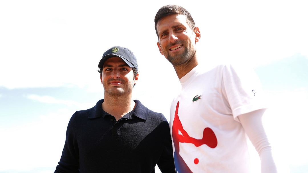 Formula 1 Star Carlos Sainz Meets Tennis Legends Djokovic and Sinner at Monte-Carlo Masters