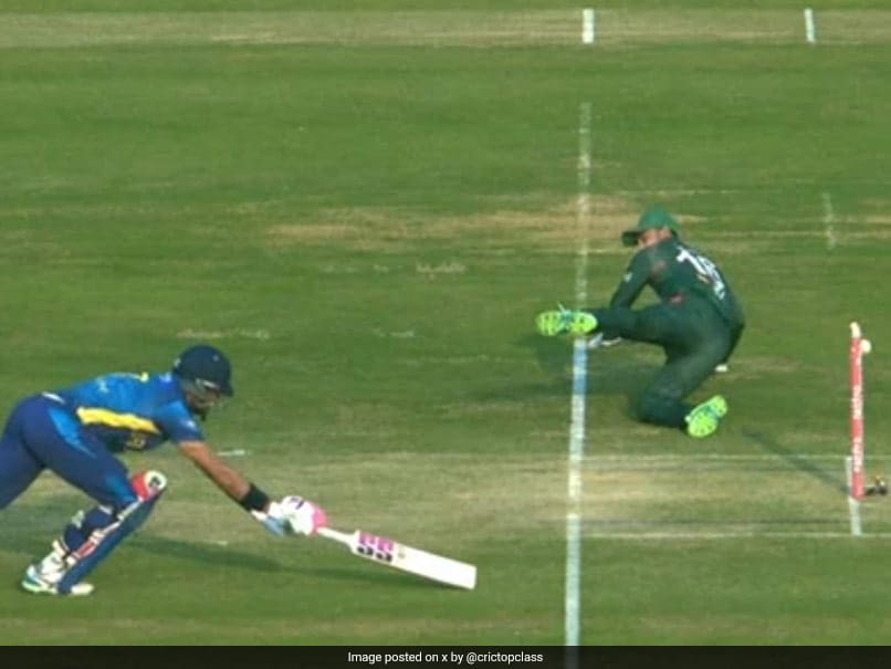 Litton Das Stuns with No-Look Run-Out in Bangladesh vs. Sri Lanka T20I